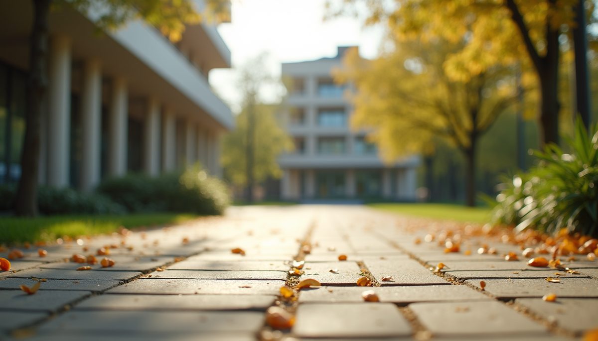 Eye-level view of a serene outdoor space encouraging visualization