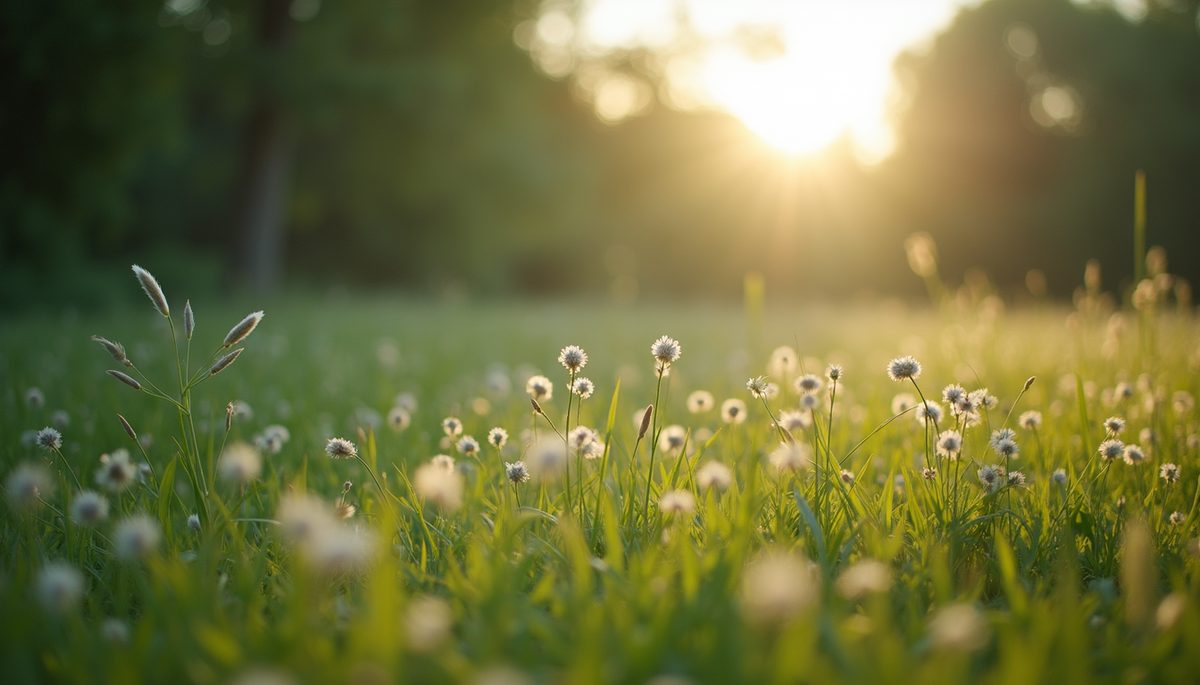Eye-level view of calming nature scenery