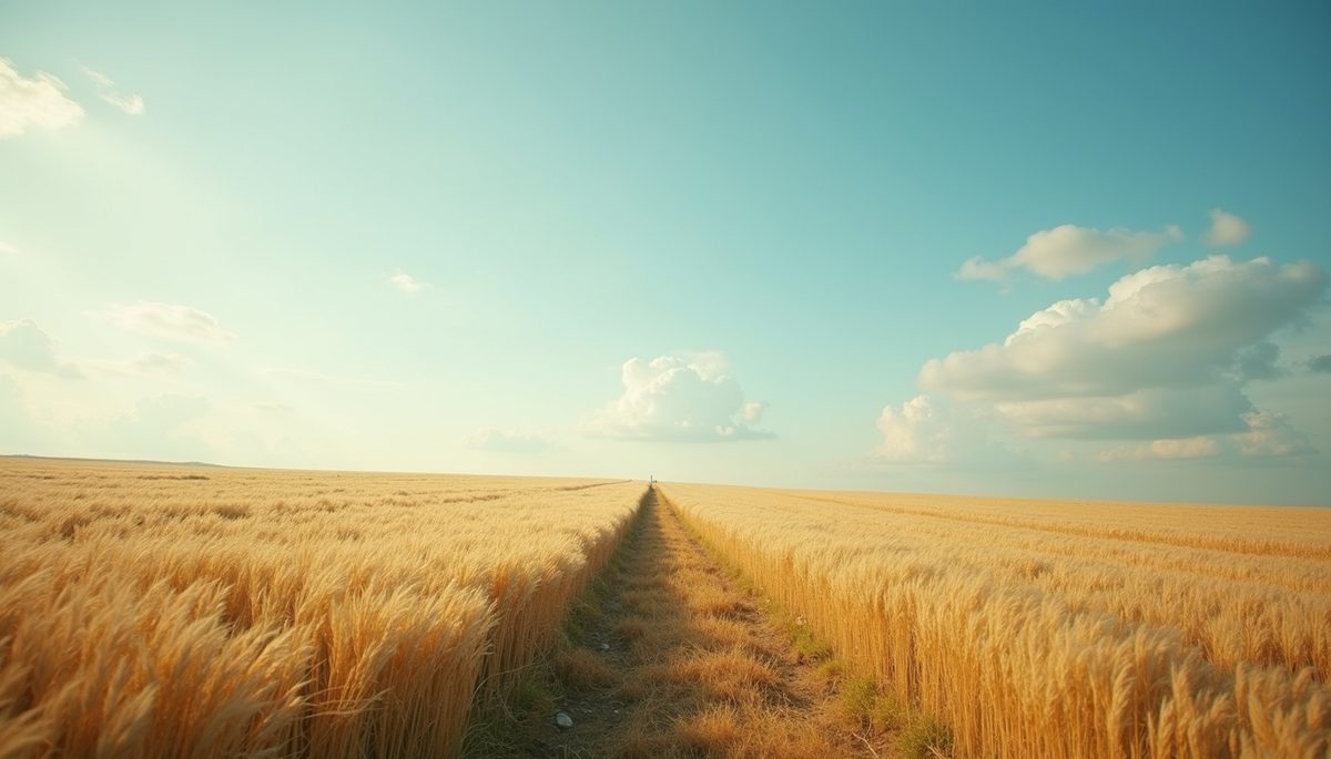 Wide angle view of an open field symbolizing limitless possibilities