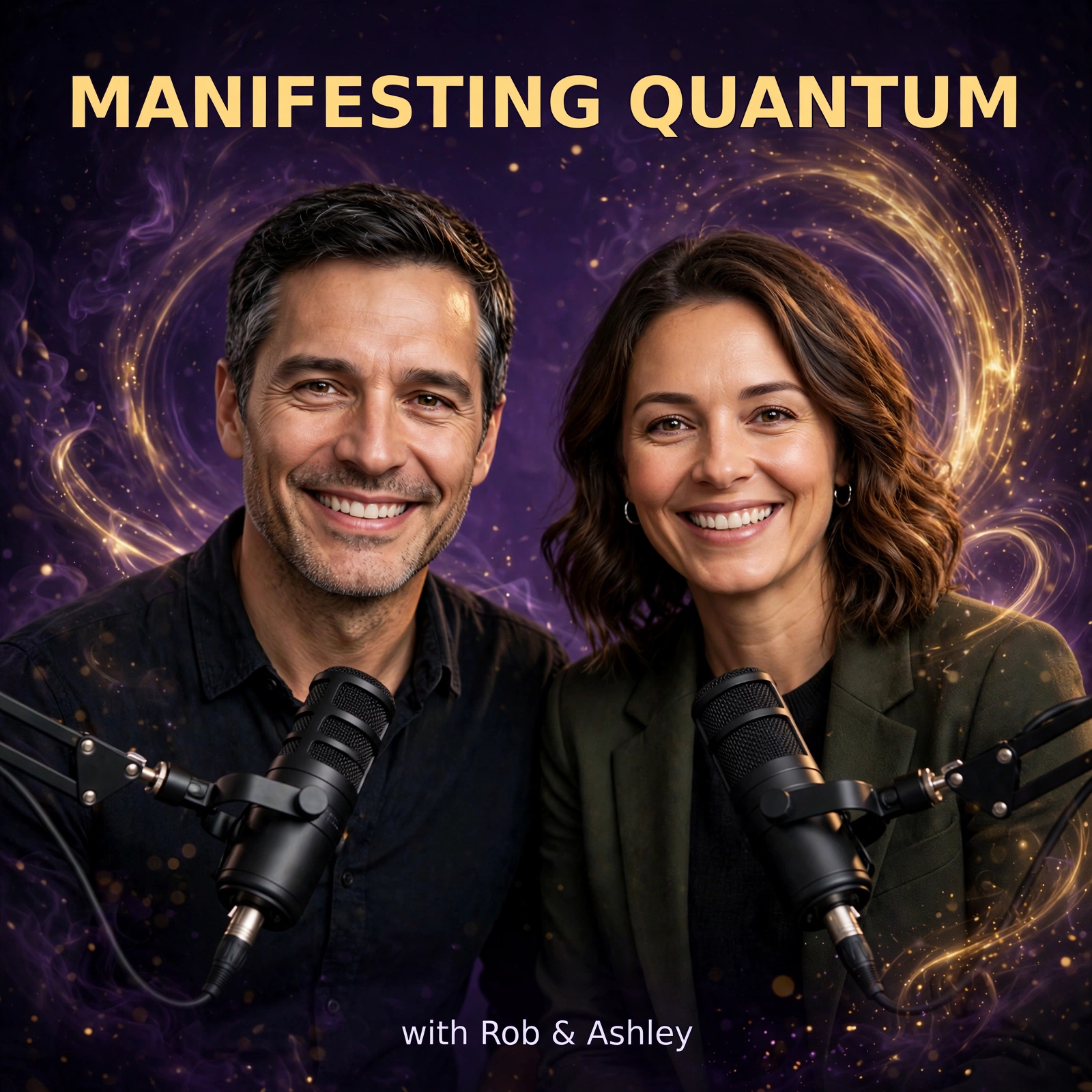 Ashley and Rob, co-hosts of the Manifesting Quantum podcast